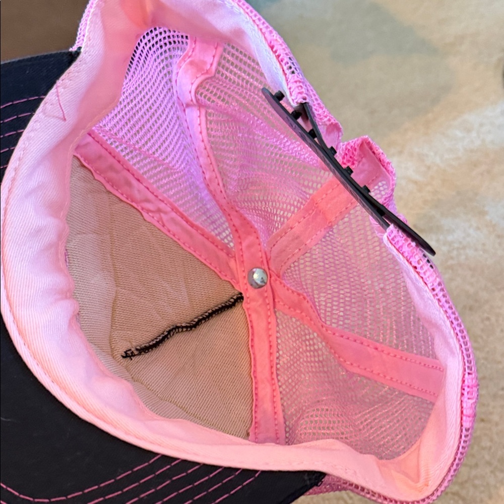 y2k vintage Etnies Black and Pink Mesh Cap - Picture 2 of 3